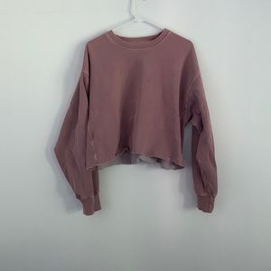 TNA Cozy Fleece Cropped Sweatshirt